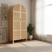 Lax Hazeranlı Ahşap Gardırop