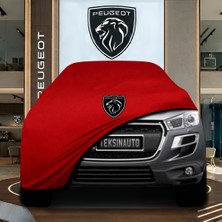 ULTRASHOP Peugeot 4008 (2012-2017) Kırmızı Kumaş Oto Branda Araca Özel Penye Araba Brandası Araç Örtüsü