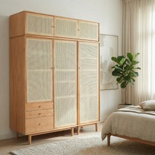 Toucan Hazeranlı Ahşap Gardırop