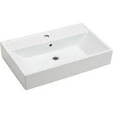 Ece Banyo - Sekura Desing Tezgah Üstü Lavabo 70 cm Beyaz - 7728