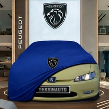 ULTRASHOP Peugeot 406 Coupe (1997-2005) Mavi Kumaş Oto Branda Araca Özel Penye Araba Brandası Araç Örtüsü
