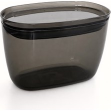 Tuffex Polo Kitchen Erzak Saklama Kabı 900 ml – Sızdırmaz Kapaklı, Gıda Uyumlu, Çok Amaçlı Saklama Kabı - Şeffaf Füme