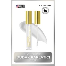 L.A. Colors High Shine Dudak Parlatıcı - Uzun Süre Kalıcı Kristal Işıltılı Lipgloss #CLG932 Clear