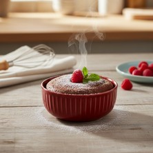 Jumbo Efes Kırmızı Kase 6’lı Set 11 cm – Porselen Çorba Kasesi, Kahvaltılık Sosluk, Modern Sunum Kasesi