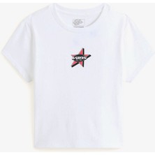 Vans Starmarked Kadın Beyaz T-Shirt.-