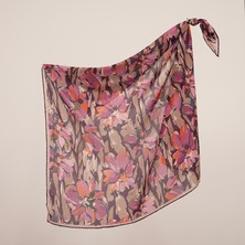 Piramit Naturel Eşarp | Menekşe