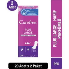 Carefree Refresh Maxi Ped 20'li X2 Hafif Parfümlü Günlük Kullanım İçin Rahat Ped