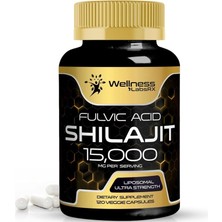 Wellness Wellnees Labsrx  Shilajit Pure Himalayan Organic 15,000 Mg 120 Veggie Kapsül