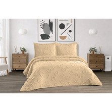 D'niss Home Kalp Desen 3 Parça Çift Kişilik Yatak Örtüsü