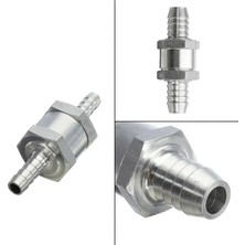 Otovadim 8 mm Çekvalf Mazot Benzin Akaryakıt Alüminyum Çek Valf  Check Valve 8mm