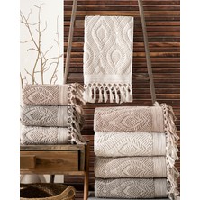 Hazangülü Collection Buldan Üretimi Çeyizlik Deluxe Jakarlı Asos 4'lü El/yüz Havlusu I 50X90