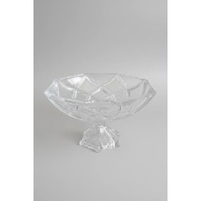 İpek Porselen 30X20 cm Cam Ayaklı Meyvelik – Modern ve Dekoratif Masa Üstü Sunum