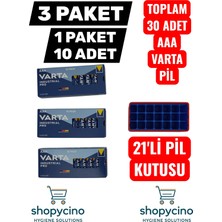 Varta Endüstriyel Pro Alkalıne Aaa Ince Kalem Pil 3 Paket 10'lu (Toplam 30 Adet)
