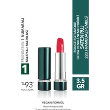 Yves Rocher Rouge Botanique Ultra Renkli Nemlendirici Saten Ruj - 220. Frambuaz Pembesi -Vegan-3.5g