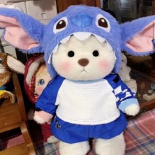 DMR Accessoire Stitch Kostümlü Puffy Hug Ayıcık Elbiseleri Çıkartılabilir 30 cm Elbiseli Teddy