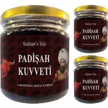 Padişah Kuvveti Macun 3 Adet Bitkisel Karışımlı Kuvvet Macun 240GR Sultan's Life Herbal Paste