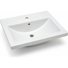 Ece Banyo - Sekura Dolay Uyumlu Lavabo 60 cm Beyaz - 7761