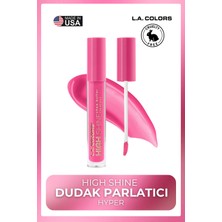 L.A. Colors High Shine Dudak Parlatıcı - Uzun Süre Kalıcı Kristal Işıltılı Lipgloss #CLG937 Hyper