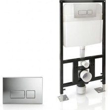 Ece Banyo - Alçıpan Duvar Tipi 10 cm Gömme Rezervuar Buton Dahil - 52AL0102ETK