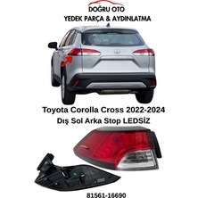 Doğru Oto Toyota Corolla Cross Arka Stop Ledsiz Dış Sol 2022-2024