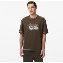 Hugo Nothal Erkek Kahverengi T-SHIRT.208