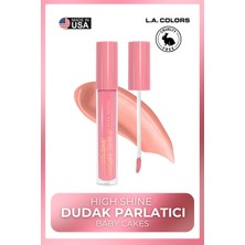 L.A. Colors High Shine Dudak Parlatıcı - Uzun Süre Kalıcı Kristal Işıltılı Lipgloss #CLG933 Baby Cakes