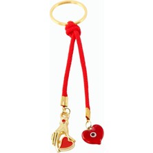 Kocadal Kalp El Camlı Ipli Anahtarlık