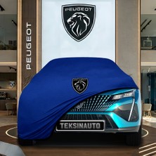 ULTRASHOP Peugeot 408 (P54) (2022 -) Mavi Kumaş Oto Branda Araca Özel Penye Araba Brandası Araç Örtüsü