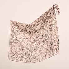 Piramit Naturel Eşarp | Ebruli