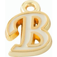 Kocadal Sarı Renkli Püskül Kolye Ucu Harf