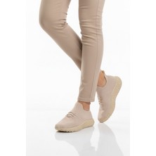 Pierre Cardin Bej Fileli Hafif Kolay Giyilebilir Unisex Spor Ayakkabı PC-32711 G