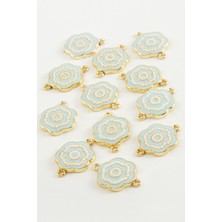 Kocadal Çiçek Çift Kulplu Mineli Bileklik ve Kolye Ucu Aparatı 1 Adet