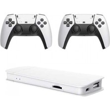 Pileli Store 2.4 Ghz Oyun Konsolu Çift Konsol 4K Ultra Hd Game Stick