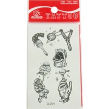 Kocadal Astronot Tattoo Dövme Sticker