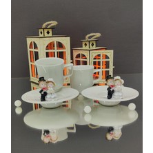 KirLinova Gelin Damat Kahve Fincanı 2li Set