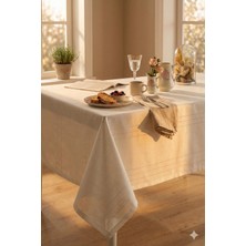 Miabella Home Dertsiz Leke Tutmaz Masa Örtüsü Yemek Masası Örtüsü Salon Masa Örtüsü Dertsiz Masa Örtüsü 160X220 cm