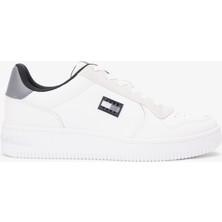 Tommy Hilfiger Retro Basket Erkek Beyaz Spor Ayakkabı.0k6