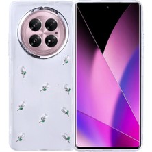 Ahlttiba Infinix Zero 40 5g Cep Telefonu Için Uyumlu Kılıf Airbag Tasarımlı Simli Şeffaf Kutup Kapak