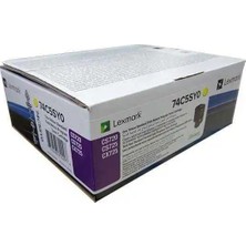 Lexmark CS720-74C5SY0 Sarı Orijinal Toner
