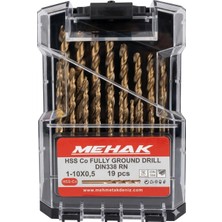 Mehak 1-10MM Hhs Co Paslanmaz Matkap Ucu Seti