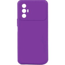 Ahlttiba Tecno Spark 8 Pro Için Uyumlu Kılıf Yumuşak Dokulu Renkli Esnek Silikon Biye Kapak