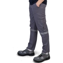 Formteks Kargo Pantolon 16/12 Gabardin Reflektörlü  Gri