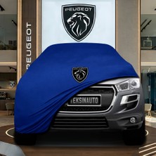 ULTRASHOP Peugeot 4008 (2012-2017) Mavi Kumaş Oto Branda Araca Özel Penye Araba Brandası Araç Örtüsü
