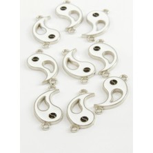 Kocadal Yin Yang Çift Kulp Mineli Bileklik ve Kolye Ucu Aparatı 1 Adet