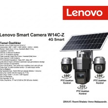 Lenovo 9mp 4g Solar Güvenlik Kamerası - Güneş Panelli,  Ptz Uzaktan Kontrol
