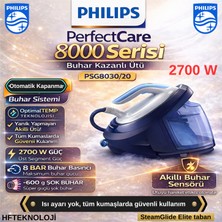 Philips  Perfectcare 8000 Series 2700 W Buhar Kazanlı Ütü