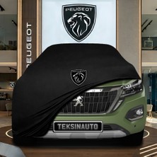 ULTRASHOP Peugeot Landtrek Simple Cab (2020 -) Siyah Kumaş Oto Branda Araca Özel Penye Araba Brandası Araç Örtüsü