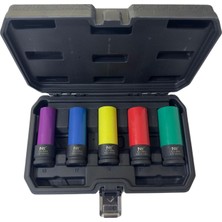 Nt Tools NDSET12C 1/2 Altı Köşe Renkli Uzun Lokma Takımı 5 Parça