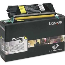 Lexmark C524-C5240YH Sarı Orijinal  Toner Yüksek Kapasiteli