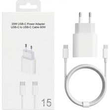 MAROOBLE 20W Usb-C Hızlı Şarj Adaptörü + 60W Type-C Kablo Seti